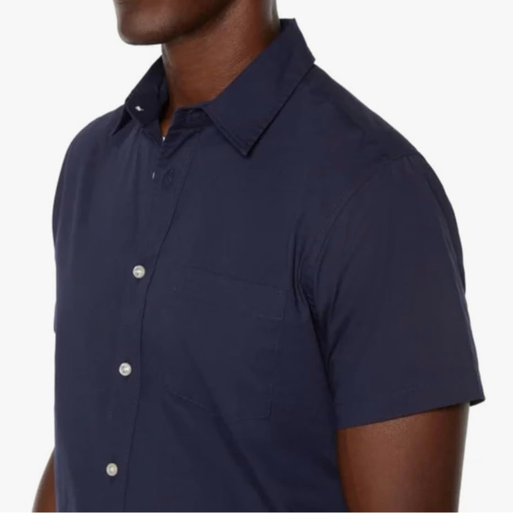 GAP Men's Poplin Short Sleeve Shirt, M - Picture 3 of 5